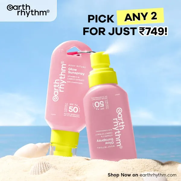 Earth Rhythm Glow Sunspray offer ad