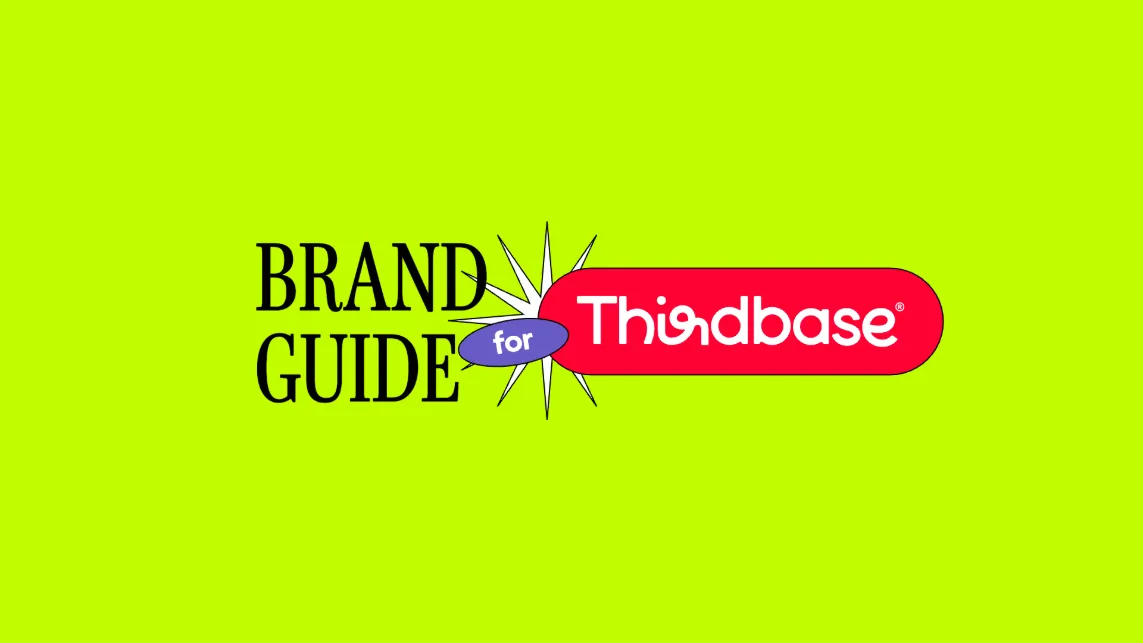 Thirdbase brand guide cover