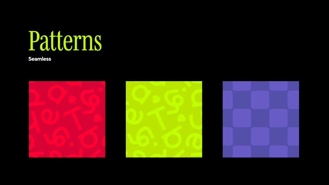 Brand guide: patterns
