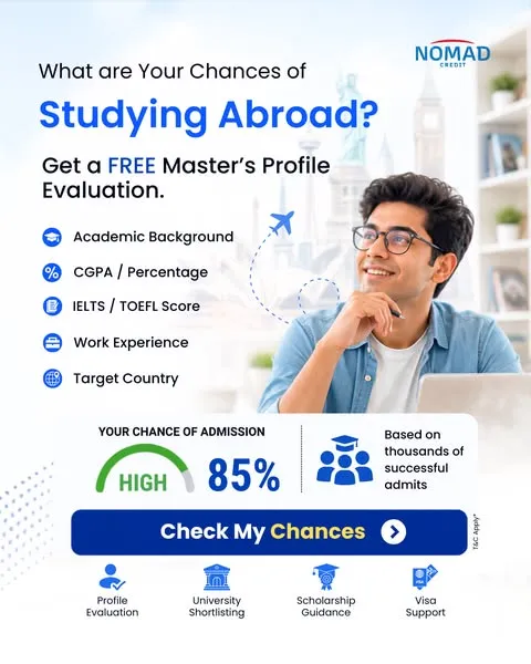 Nomad Credit ad: What are your chances of studying abroad?
