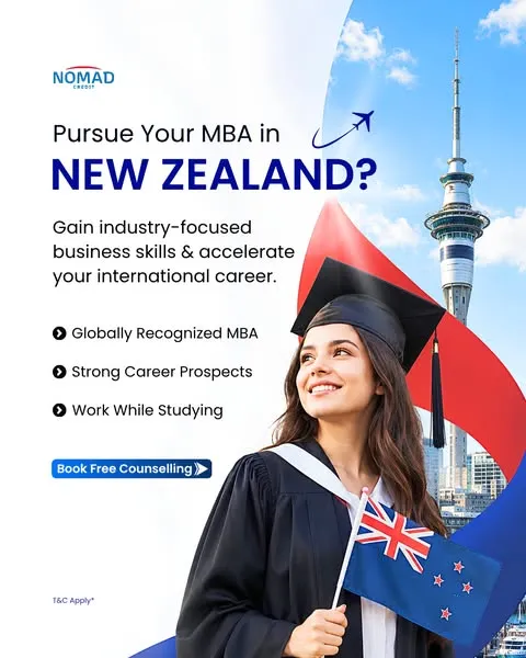 Nomad Credit ad: Pursue your MBA in New Zealand