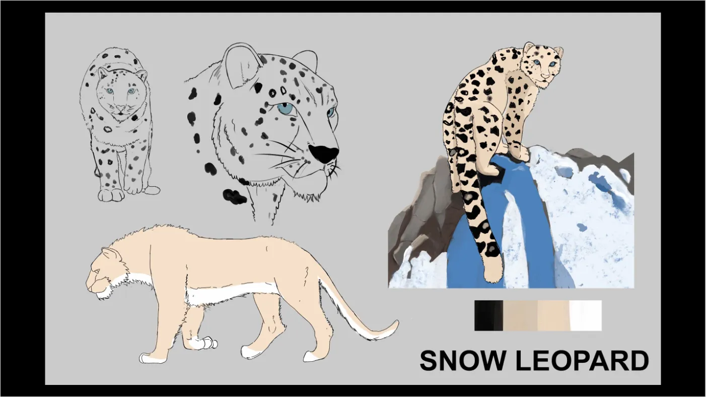 Snow leopard character sheet